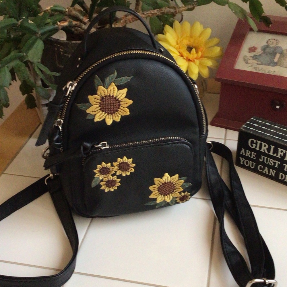 Violet Ray Sunflower Trinity Mini Backpack - image 2